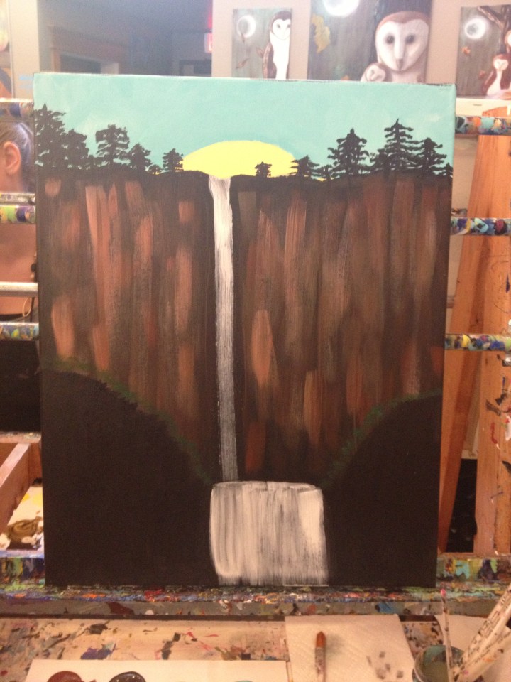 Oh, some texture! Are those rocks and a treeline I see?