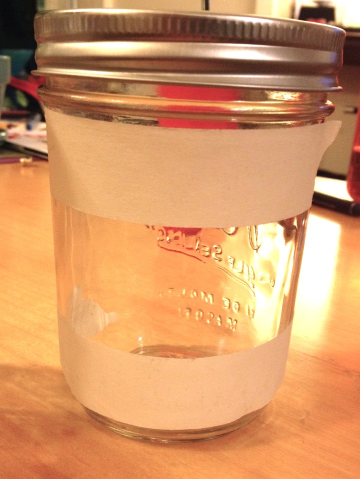 Make sure to paint on the opposite side of the embossed lettering.