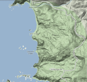 Ever notice how the map of Ecola State Park looks like a man's profile? Me neither!